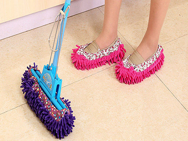 Lazy Maid Quick-Mop Slippers