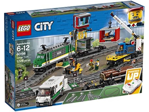 LEGO City Cargo Train Exclusive Remote Control Train Building Set, 1226 Pieces (Refurbished, No Retail Box)