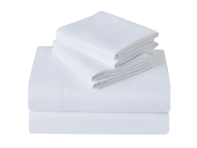 Kathy Ireland 6-Piece Brushed Microfiber Sheet Set (White/Queen)