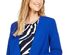 Calvin Klein Women's Collarless Single-Snap Blazer Blue Size 14