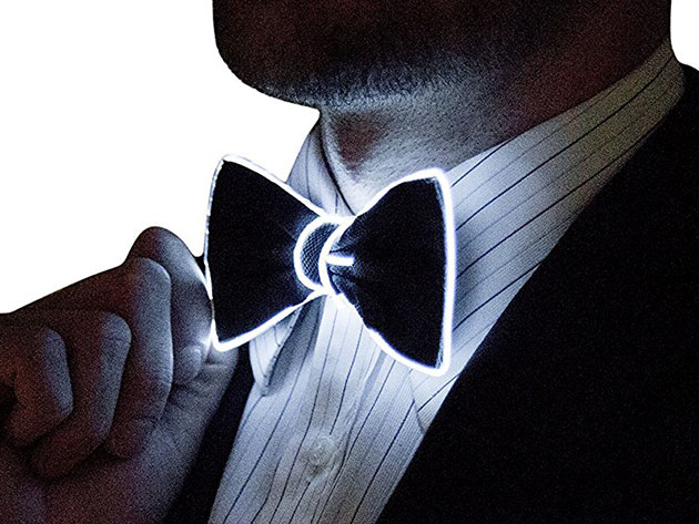 Light Up Bow Tie (White)