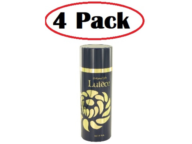 4 Pack of LUTECE by Dana Perfume Talc Bath Powder 4 oz