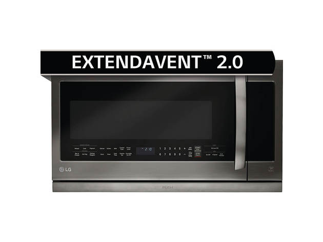 LG LMHM2237BD 2.2 Cu.Ft. Black Stainless Over-the-Range Microwave Oven