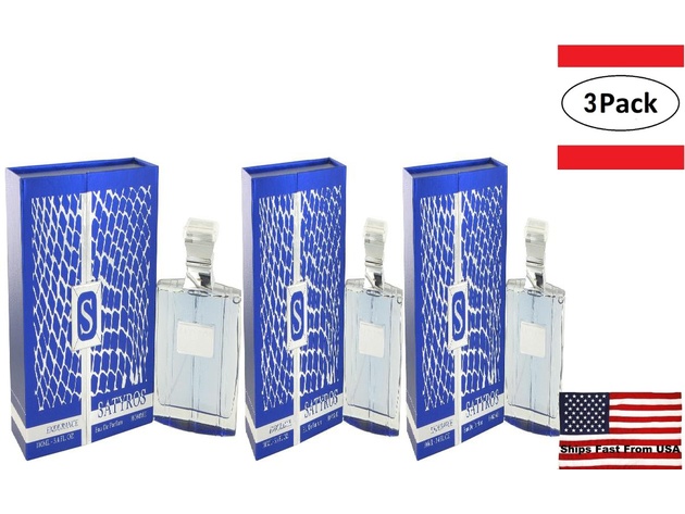 3 Pack Satyros Endurance by YZY Perfume Eau De Parfum Spray 3.4 oz for Men