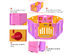 Costway Pink 6 Panel Baby Playpen Kids Safety Play Center Yard Home Indoor Outdoor Pen - Pink