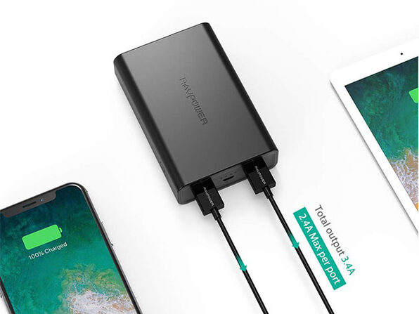 Hound Hængsel suppe RAVPower 10,000mAh Dual Port Power Bank | StackSocial