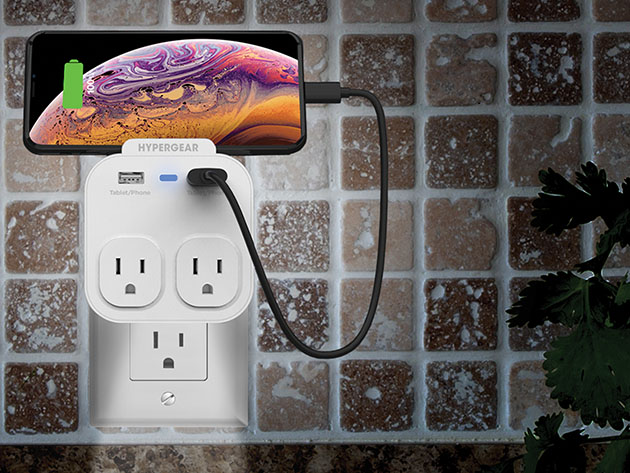 HyperGear 3-in-1 Multi-Charger, Holder & Nightlight