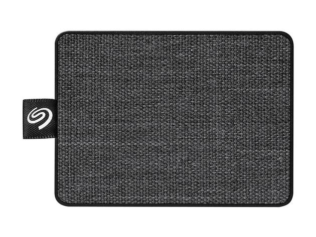 Seagate One Touch SSD 500GB USB 3.0 External / Portable Solid State Drive for PC Laptop and Mac - Black (STJE500400)