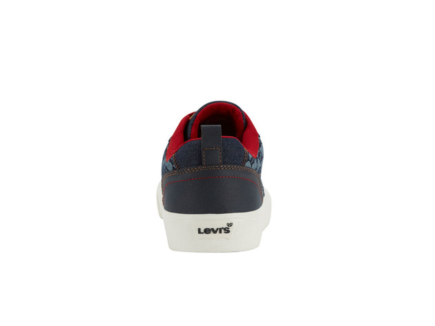 Levi's Mens Lance Lo Monogram X Fashion Sneaker Shoe - 8.5 M Navy/Red