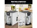 Costway 2 In 1 Ice Maker Water Dispenser Countertop 36Lbs/24H LCD Display Portable New - Sliver