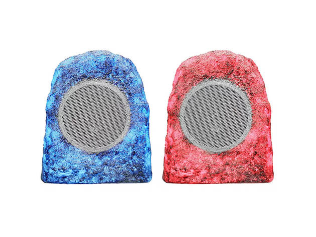Ion Audio GLOWROCKERPR Audio Glow Rocker Outdoor Speaker Pair with Bluetooth