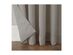 No. 918 Amalfi Linen Blend Textured Sheer Rod Pocket Single Curtain Panel, 54 Inches x 95 Inches, Gray