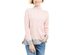 Karen Scott Women's Erin Cotton Colorblocked Mock-Neck Sweater Pink Size Extra Large