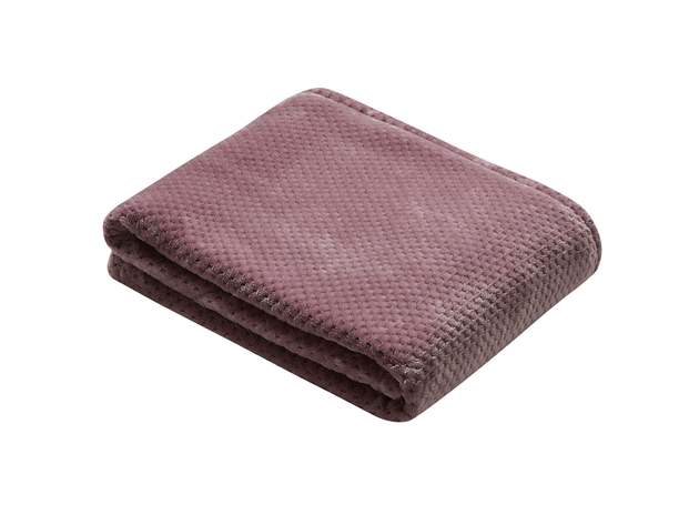 500 Series Classic Textured Oversized Throw Mauve