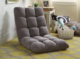 Loungie Quilted Recliner Chair (Grey)