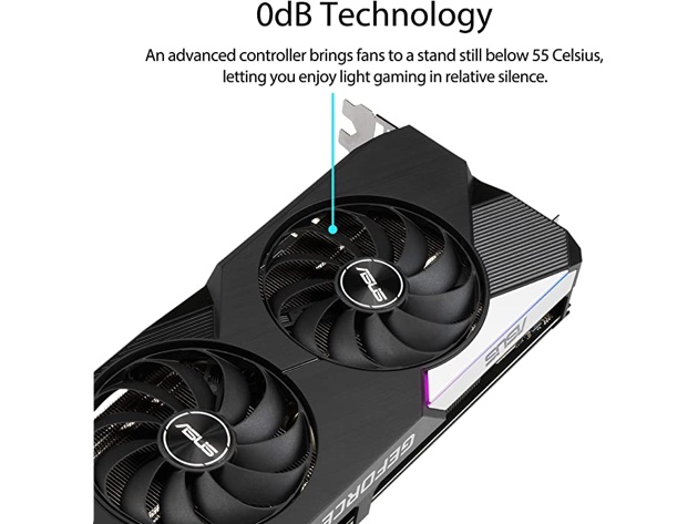 ASUS Dual NVIDIA GeForce RTX 3070 V2 OC Graphics Card