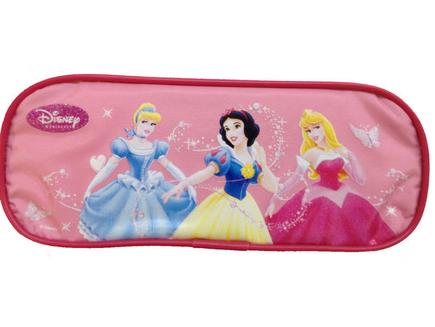 Pencil Case - Princess Aurora, Cinderella, Snow White - Light Pink