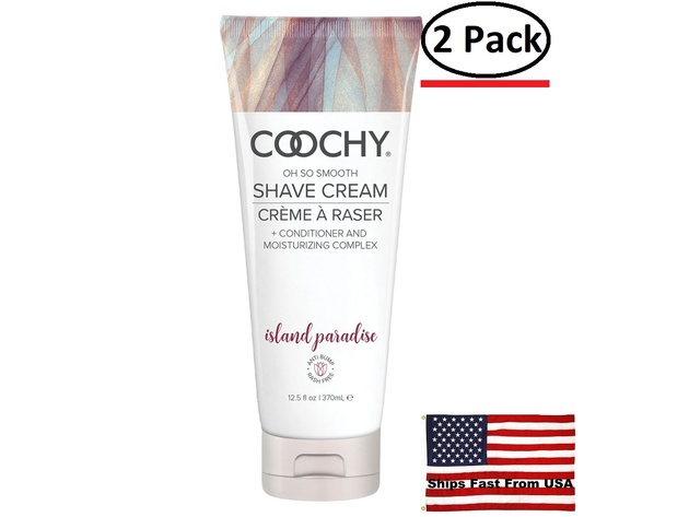 ( 2 Pack ) Coochy  Shave Cream Island Paradise 12.5 Fl. Oz.