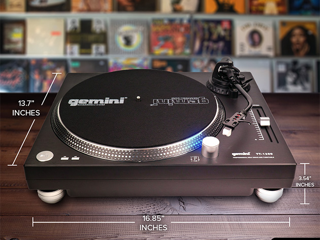 Gemini Sound TT-1200 Belt Drive Turntable with USB Interface