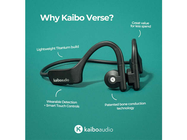 Kaibo Verse Premium Bone Conduction Headphones (Sunset Red)