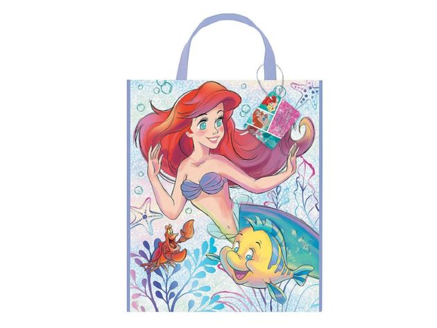 Tote Bag - Ariel Little Mermaid - 13 Inch X 11 Inch - Plastic - 12ct