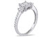 Princess Cut Diamond Engagement Ring 3/4 Carat (ctw I-J, I2-I3) in 14K White Gold - 10