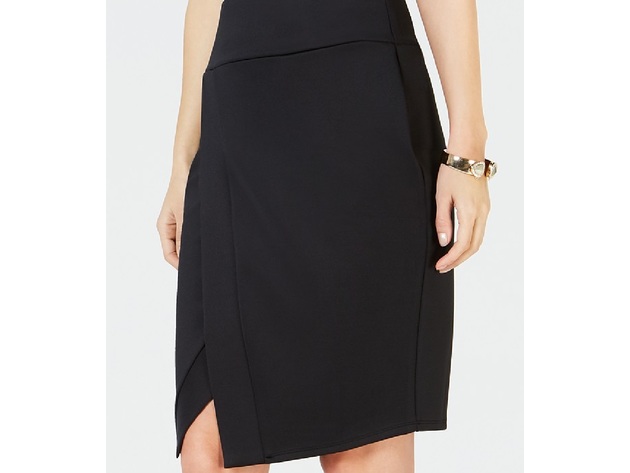 Thalia Sodi Women's Scuba Skirt Black Size Small