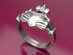 Claddagh Ring in 950 Sterling Silver