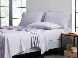 4-Piece Bamboo Comfort Luxury Sheet Set (Lilac/Twin)