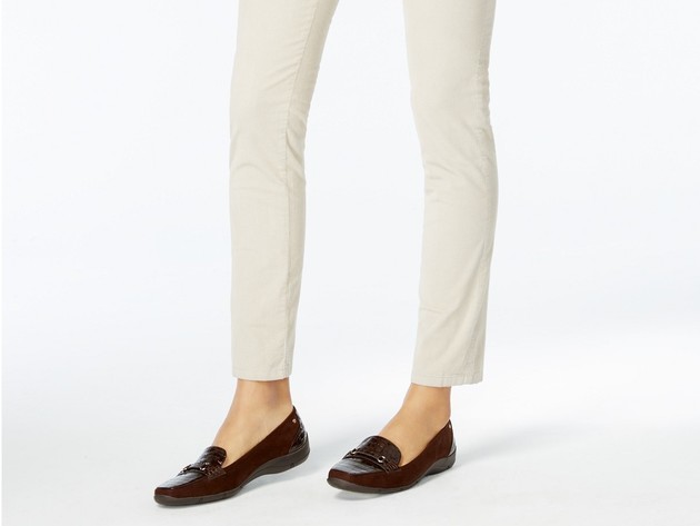 Karen Scott Women's Petite Corduroy Pull-On Pants  Gray Size Petite