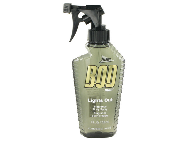 3 Pack Bod Man Lights Out by Parfums De Coeur Body Spray 8 oz for Men