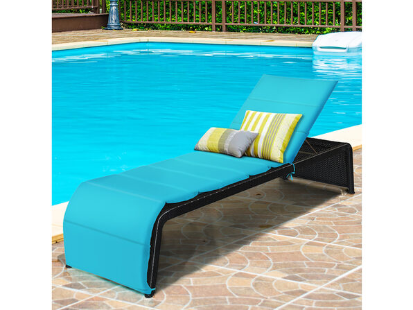 Costway 2 Piece Patio Rattan Lounge Chair Chaise Recliner Adjustable Cushioned Turquoise Stacksocial - Costway Outdoor Adjustable Chaise Lounge Chair Costway 2 Piece Patio Rattan Lounge Chair Chaise Recliner Adjustable Cushioned Turquoise Stacksocial - Costway Outdoor Adjustable Chaise Lounge Chair