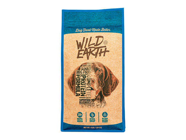 Wild Earth Clean Protein Dog Food 4lb Bag for $4.95