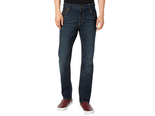 American Rag Men's Straight-Fit Jeans Med Blue Size 32-30