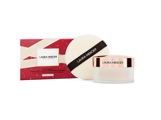 Laura Mercier Set to Perfect Translucent Loose Setting Powder & Puff Set