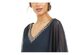 J Kara Women's Embellished Overlay Sheath Dress Blue Size 14