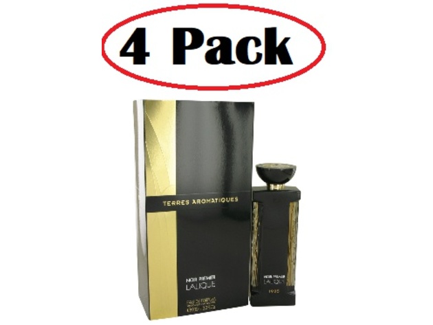 4 Pack of Terres Aromatiques by Lalique Eau De Parfum Spray 3.3 oz