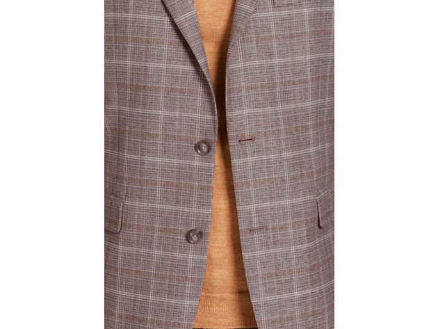 Tommy Hilfiger Men's Modern-Fit Thflex Stretch Sport Coats Brown Size 36