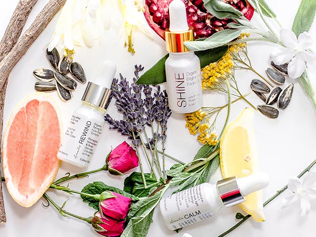 Trio: Shine, Rewind & Calm Natural Beauty Oil Set