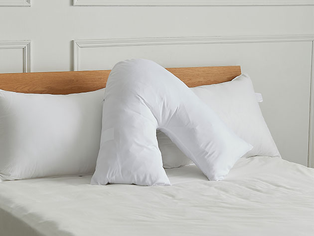 Cheer Collection Hypoallergenic Down Alternative Pregnancy V Pillow