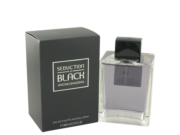 Seduction In Black by Antonio Banderas Eau De Toilette Spray 6.8 oz for Men (Package of 2)