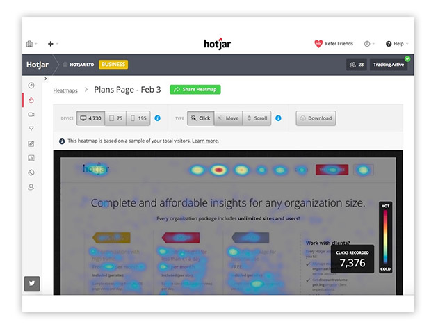 Free: HotJar All-in-One Analytics & Feedback Tool Exclusive 30-Day Trial