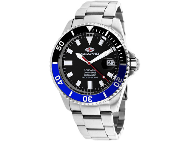 Seapro Men's Scuba 200 Black Dial Watch - SP4321