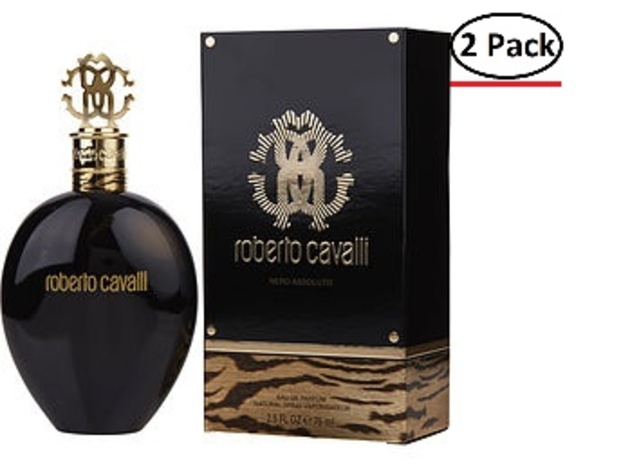Roberto Cavalli Nero Assoluto By Roberto Cavalli Eau De Parfum Spray 2.5 Oz For Women (Package Of 2)
