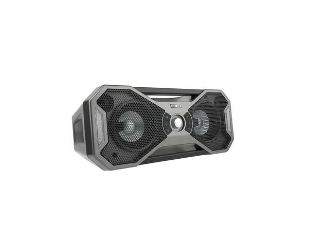 Altec Lansing Mix 2.0 Bluetooth Party Speaker with Lighting Effects IP67 Speaker, IMW997-BLK, Black (Certified Refurbished)