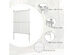 Costway Outdoor Privacy Screen Space Divider Patio Garden 36''x 48'' White, 2-Pack 