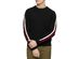 Calvin Klein Men's Ribbed Striped-Sleeve Sweater Black Size Medium