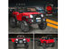 Costway 12V Kids Ride On Truck RC Car w/ LED Lights Music Trunk Red - Red