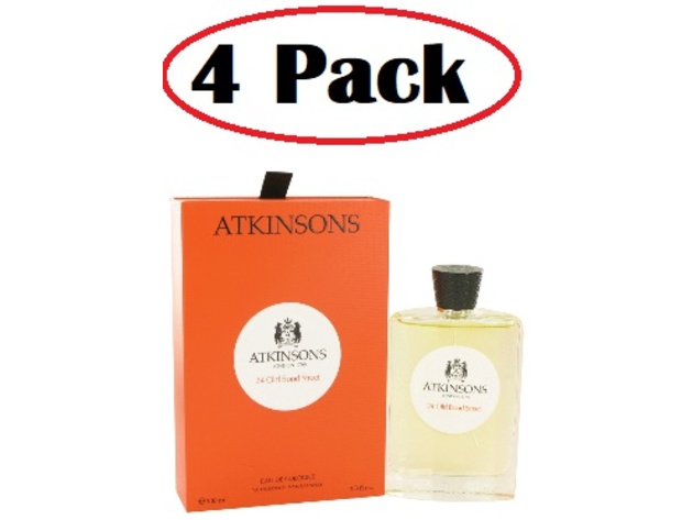 4 Pack of 24 Old Bond Street by Atkinsons Eau De Cologne Spray 3.3 oz