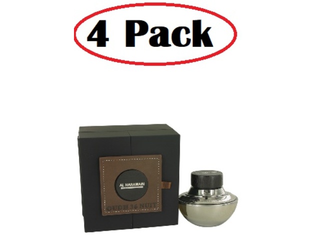 4 Pack of Oudh 36 Nuit by Al Haramain Eau De Parfum Spray (Unisex) 2.5 oz